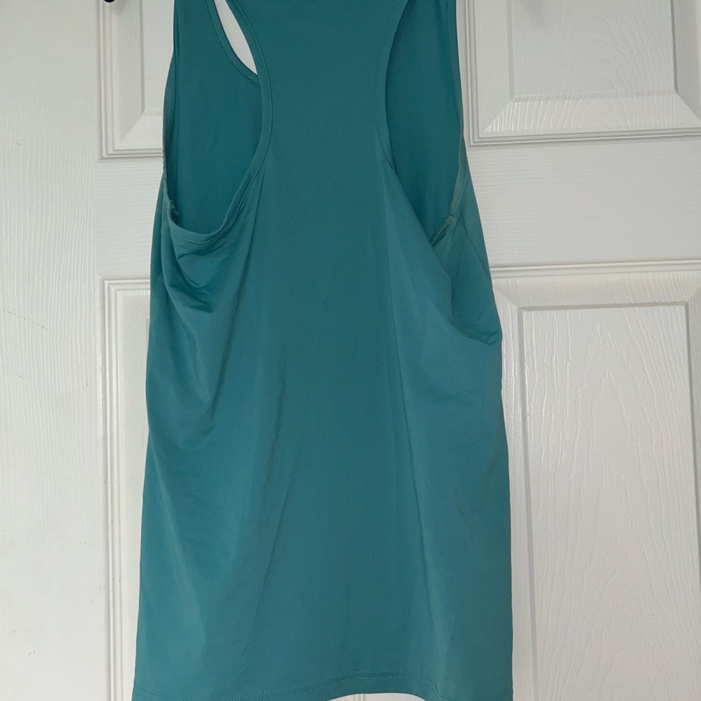 Teal gymshark tank top
